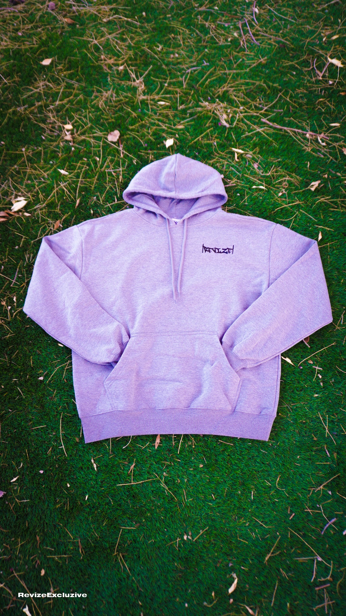 |REVIZE| Vynal Hoodie (Gray)